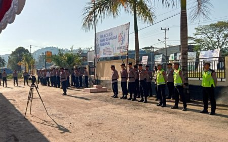 Kapolres Kolaka Timur Pimpin Upacara Peringatan Hari Olahraga Nasional Ke-40