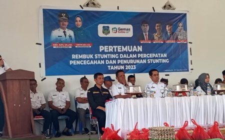 Rembuk Stunting Di Lalowosula, Azis : Program Penanggulangan Stunting Di OPD Perlu Di Pertajam