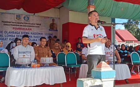 Sekda Kolaka Timur Buka O2SN Dan FLS2N Tingkat Kabupaten Di Rate-Rate
