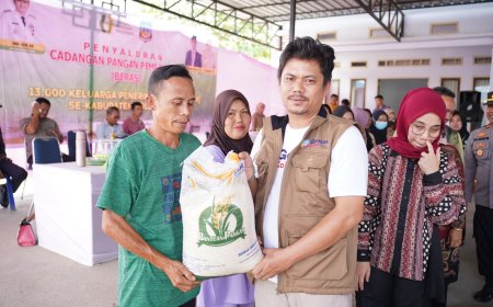 Salurkan Ribuan Cadangan Pangan, Azis Minta Data Penerima Bansos Di Benahi Secara Faktual