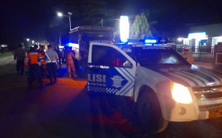 Polres Kolaka Timur Laksanakan Pengamanan Pawai Obor Dan Takbir Keliling Di Sejumlah Titik