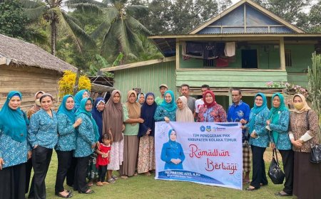 TP PKK Kolaka Timur Kembali Berbagi Berkah Ramadan Di Tirawuta