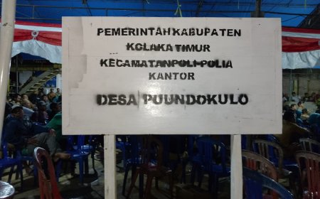 Diduga Gegara Kalah Di Pilkades Serentak Kolaka Timur, Calon Petahana Gembok Kantor Desa Puundokulo