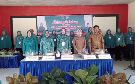 Hartini Azis Pimpin Langsung Penilaian Lomba 10 Program PKK Tingkat Kecamatan Di Koltim