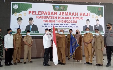 Pj Bupati Kolaka Timur Lepas 60 Jamaah Haji Tahun 2022, Umur 65 Tahun Yang Tertua Dan Umur 23 Tahun Termuda
