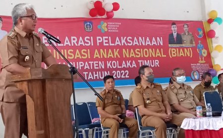 Buka Deklarasi BIAN Di Ladongi, Sulwan Instruksikan Segera Tuntaskan Imunisasi Anak
