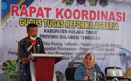 Pemda Kolaka Timur Gelar Rapat Koordinasi Gugus Tugas Reforma Agraria
