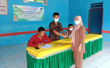 51 KPM Di Desa Porabua Kembali Terima BLT DD Jelang Idul Fitri 1443 H