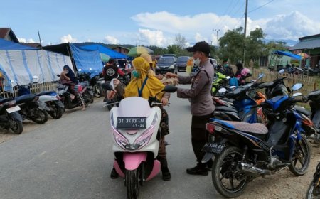 Jamin Keamanan Warga, Polsek Tongauna Gelar Pengamanan Di Pasar Tradisional