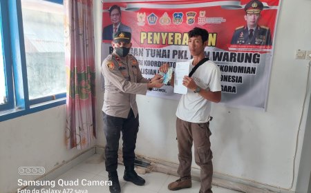 Polsek Uluiwoi Salurkan Bantuan Tunai PKLWN dan BTP Kepada 635 Penerima Manfaat