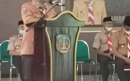 Hadiri Pelantikan Pengurus Mabiran, Kwaran, LPK dan BK Ranting, H. Sulwan Aboenawas Sebut Gerakan Pramuka Sebagai Agen Perubahan.