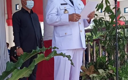 Pj Bupati Kolaka Timur Pimpin Upacara Peringatan HUT Kolaka Timur Yang Ke 9