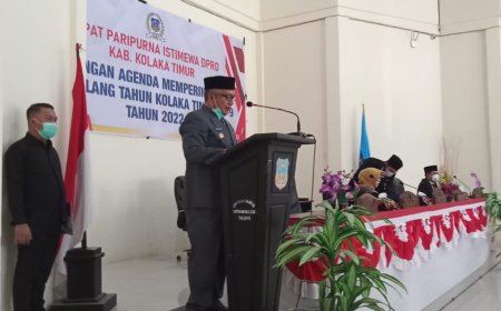 Hadiri Peringatan HUT Ke 9, H. Sulwan Aboenawas Sebut Sejumlah Indikator Keberhasilan Pembangunan Di Kolaka Timur