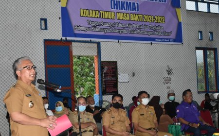 H. Sulwan Aboenawas Hadiri Pelantikan Pengurus HIKMA Kolaka Timur Masa Bhakti 2021 - 2026 Di Lambandia