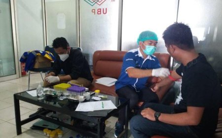 Gandeng Laboratorium Maxsima, Seluruh Karyawan Dan Staf CV. UBP Lakukan Medical Cek Up