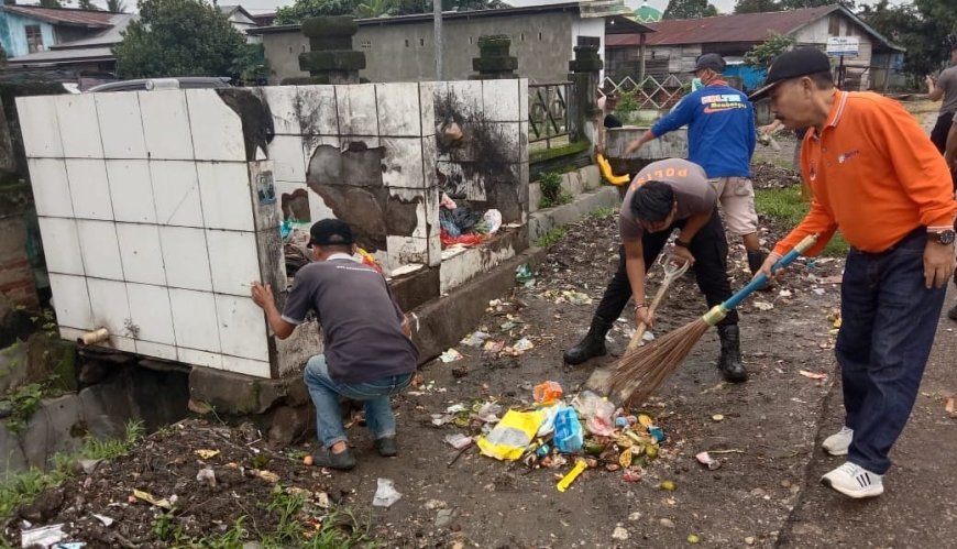 Peduli Terhadap Lingkungan, Polres Koltim Laksanakan Pembersihan Sampah Di Rate-Rate