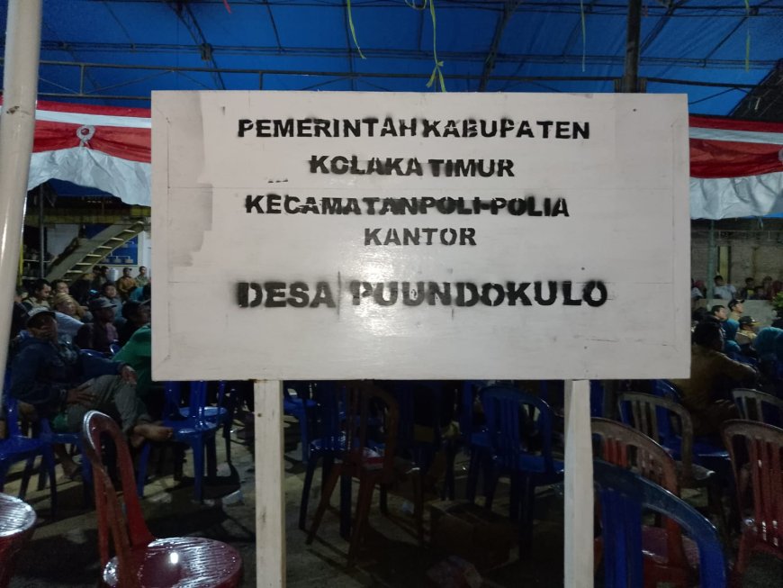 Diduga Gegara Kalah Di Pilkades Serentak Kolaka Timur, Calon Petahana Gembok Kantor Desa Puundokulo