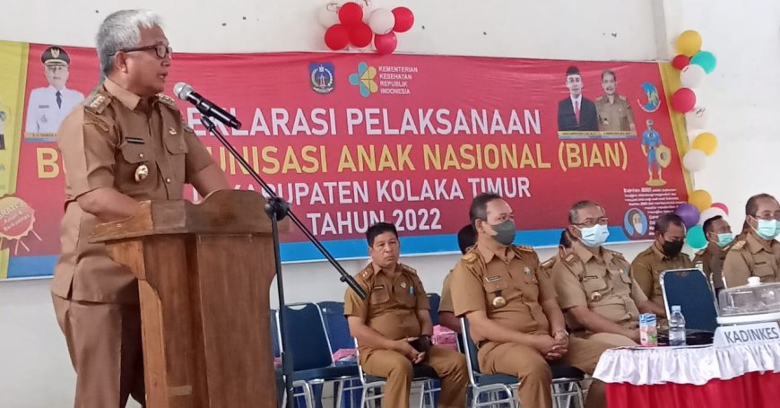 Buka Deklarasi BIAN Di Ladongi, Sulwan Instruksikan Segera Tuntaskan Imunisasi Anak