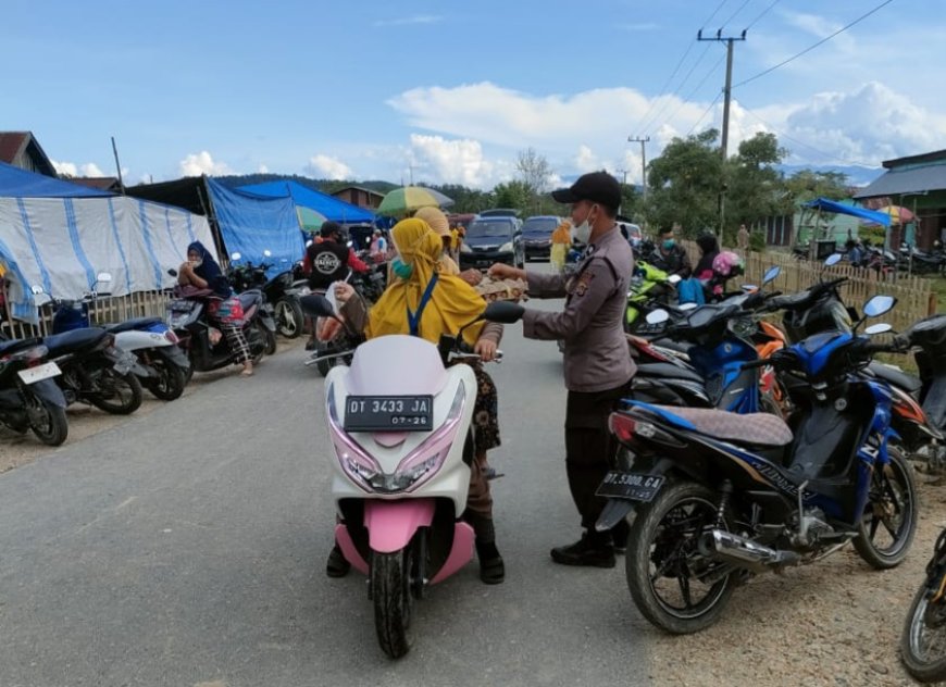 Jamin Keamanan Warga, Polsek Tongauna Gelar Pengamanan Di Pasar Tradisional