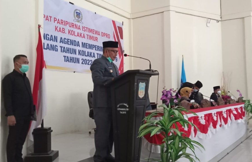 Hadiri Peringatan HUT Ke 9, H. Sulwan Aboenawas Sebut Sejumlah Indikator Keberhasilan Pembangunan Di Kolaka Timur