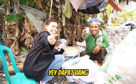 Rey Utami Saksikan Keterbatasan dan sisi lain dari Kehidupan Pemulung dengan 8 anak