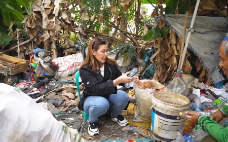 Rey Utami Saksikan Kebahagiaan Nyata dalam Keluarga Pemulung yang Penuh Semangat