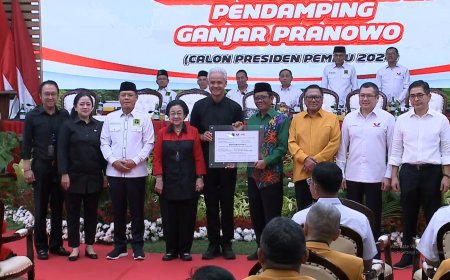 Megawati Soekarnoputri Umumkan Calon Wakil Presiden Ganjar Pranowo