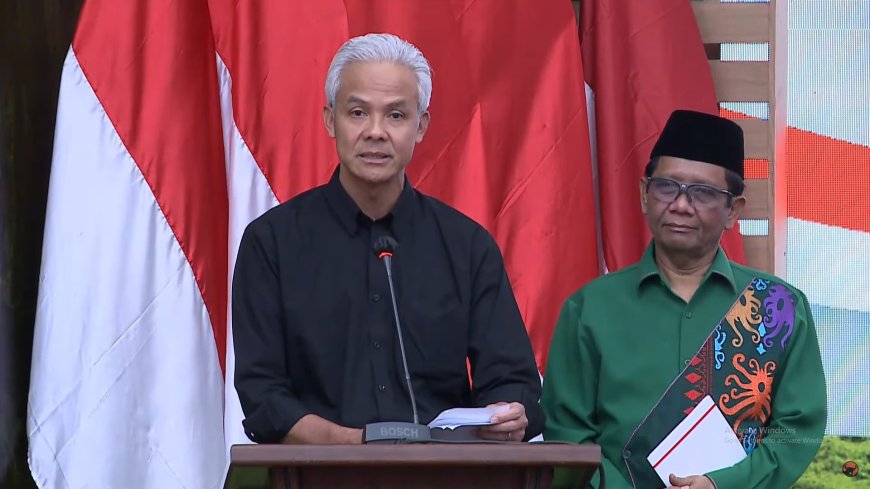 PDI Perjuangan Umumkan Calon  Wakil Presiden Ganjar Pranowo 2024