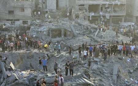 Korban Tewas Akibat Serangan Israel ke Gaza Mencapai 9.500 Orang, Termasuk Ribuan Anak dan Perempuan
