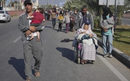 Krisis Kemanusiaan: Puluhan Ribu Warga Palestina Mengungsi dari Gaza, Mencari Perlindungan di Selatan