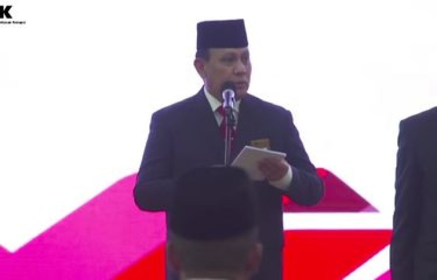 Firli Bahuri Melantik Irjen Pol Rudi Setiawan sebagai Deputi Penindakan KPK