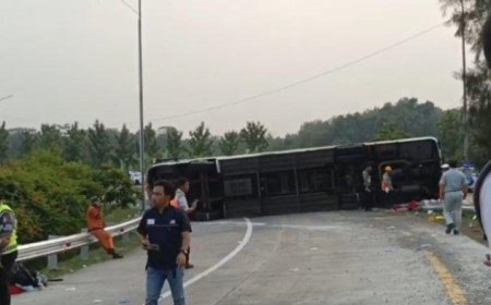Tragis! Kecelakaan Maut di Tol Cipali, 7 Penumpang Bus Tewas