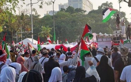Demo di Depan Kedubes, Massa Kutuk Veto AS soal Gencatan di Gaza