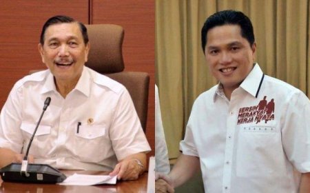 Erick Thohir Selesai Menjabat Sebagai Menko Marves Ad Interim, Luhut Kembali Menjabat