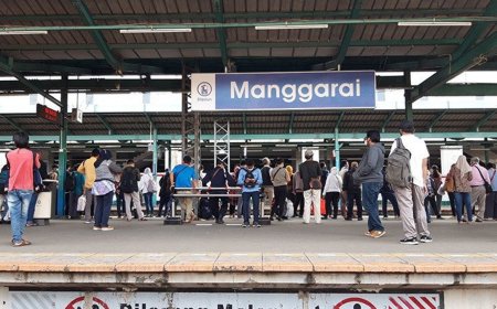Perubahan Jalur Peron Stasiun Manggarai Jakarta Akan Berlaku Selamanya