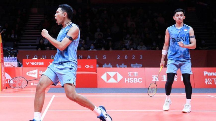 Raih Kemenangan dan Kegagalan, Ganda Putra Indonesia Fajar/Rian Gagal ke Final BWF World Tour Finals 2023