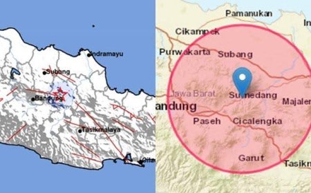Sumedang Diguncang Gempa Sebanyak 6 Kali hingga Pukul 21.15 WIB, Terkini Bermagnitudo 4,5