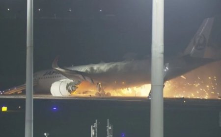 Tragedi Bandara Haneda Tokyo: Pesawat Japan Airlines Menabrak dan Terbakar, 5 Tewas dalam Kecelakaan Mengerikan