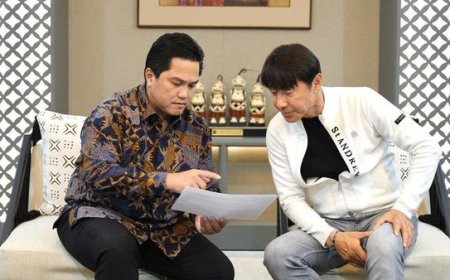 Erick Thohir Tanggapi Tawaran Pelatih Shin Tae Yong dari Negara Lain: Komitmen Kontrak Sampai 2027
