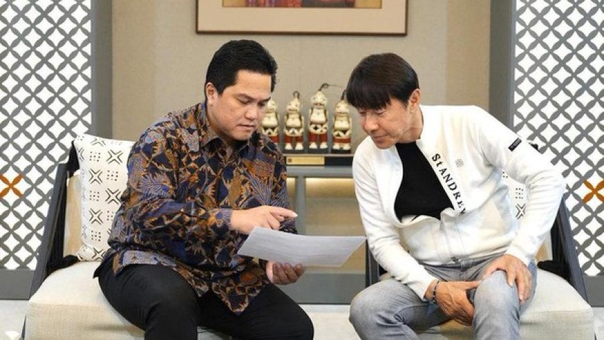 Erick Thohir Tanggapi Tawaran Pelatih Shin Tae Yong dari Negara Lain: Komitmen Kontrak Sampai 2027