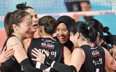 Red Sparks Kuasai Chungmu Gymnasium: Megawati Bersinar Cetak 24 Poin dalam Kemenangan 3-1 atas IBK Altos di Liga Voli Korea
