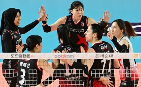 Megawati Bersinar, Red Sparks Menang Telak 3-1 atas IBK Altos dalam Liga Voli Korea