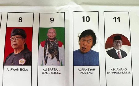 Kisah Lucu di Balik Foto "Nyeleneh" Komeng di Surat Suara Anggota DPD Jabar...