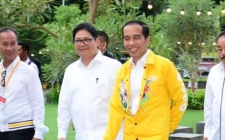 Airlangga Hartarto Santai Tanggapi Isu Jokowi Gabung Golkar : 'Tokoh Nasional Milik Semua Partai'