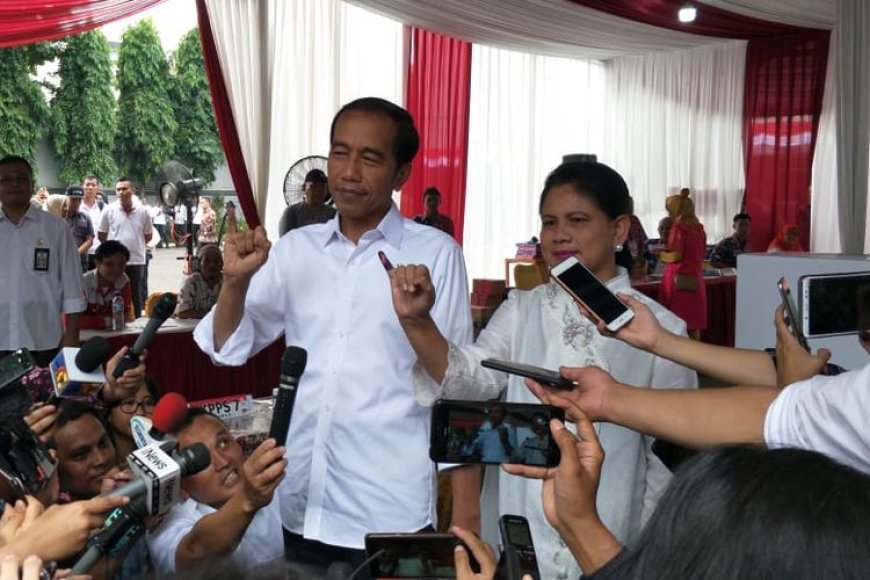 Jokowi Ungkap Peluang Pemilu 1 Putaran setelah Nyoblos di Gambir: "Kita Tunggu Bersama-sama"