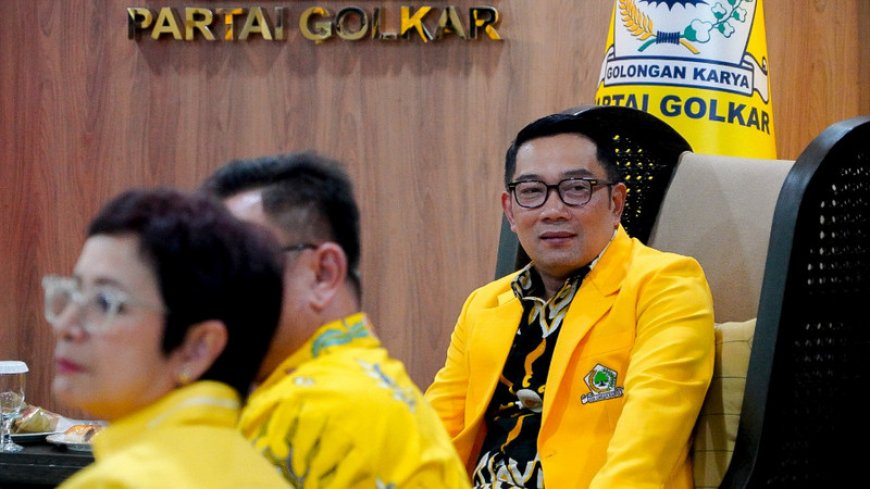 Partai Golkar Menugaskan Ridwan Kamil Maju pada Pilkada Jawa Barat atau DKI Jakarta 2024